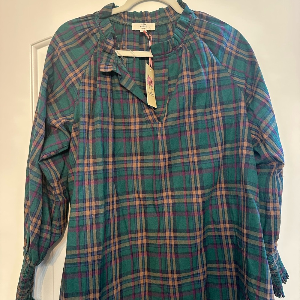 💚❤️Entro Multicolor Plaid Shirt